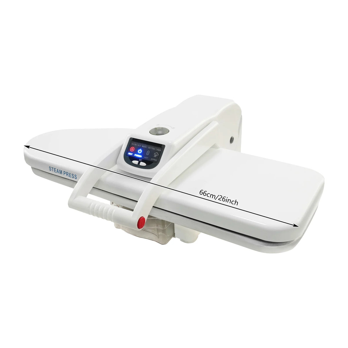 Digital Steam Press, 1600W Garment Steamer Clothes Ironing Machine with 5 Fabric Settings & Steam Burst Function for Home Use