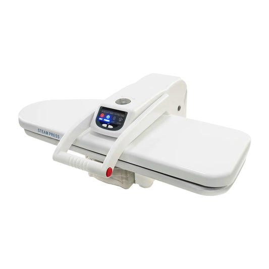 Digital Steam Press, 1600W Garment Steamer Clothes Ironing Machine with 5 Fabric Settings & Steam Burst Function for Home Use