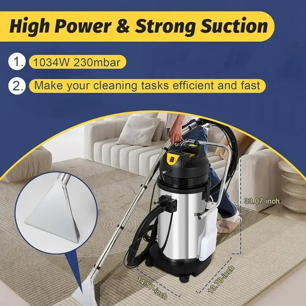 Multi-Functional 40L Wet Dry Vacuum Cleaner for Carpets and Upholstery