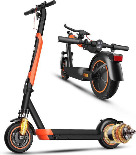 Portable Electric Scooter 800W Max 21mph Speed 10inch Big Tire Folding Design with 22 Miles Range for Adult Urban Commuting