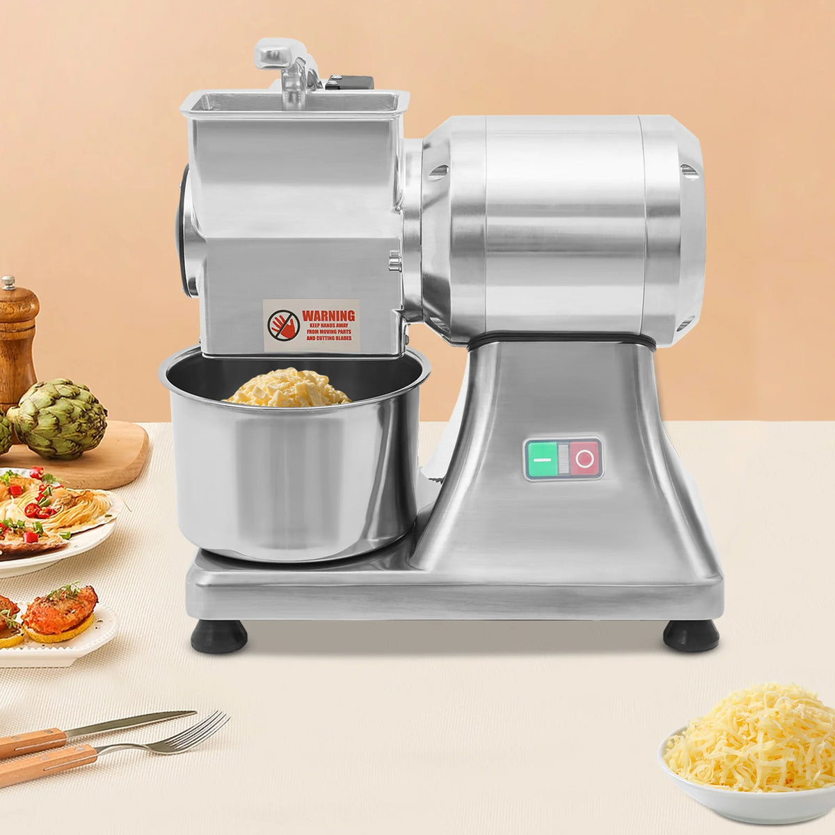 Electric Cheese Grating Machine Chocolate Chili Food Grating Machine Cheese Grinder Food Prep Machine for Canteen Coffee Shop Dessert Store