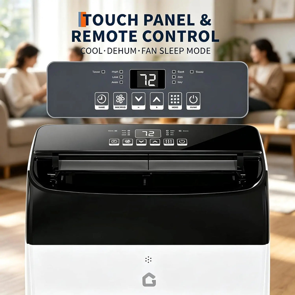 Tacleekii 12000 BTU Air Conditioner 3-in-1 AC Unit, Cools 550 Sq.Ft Portable AC with Cooling, Fan for Bedroom Home Office