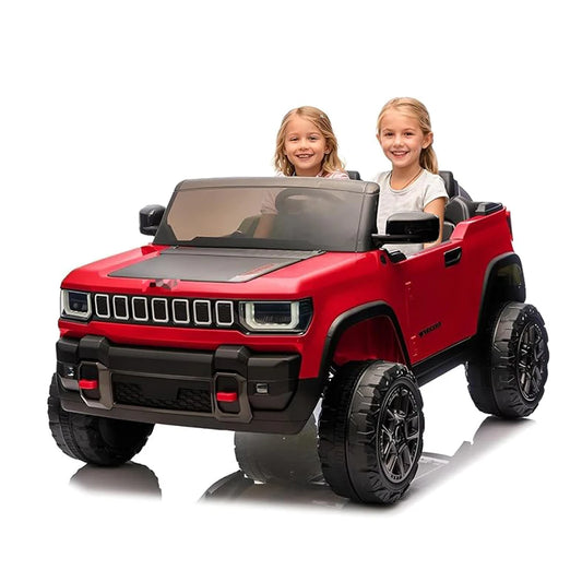 24v Licensed Kids Ride on Car 2 Seater Electric Truck for Big Kids Toddler Ride On Toys with Parent Remote Control for Ages 3-8