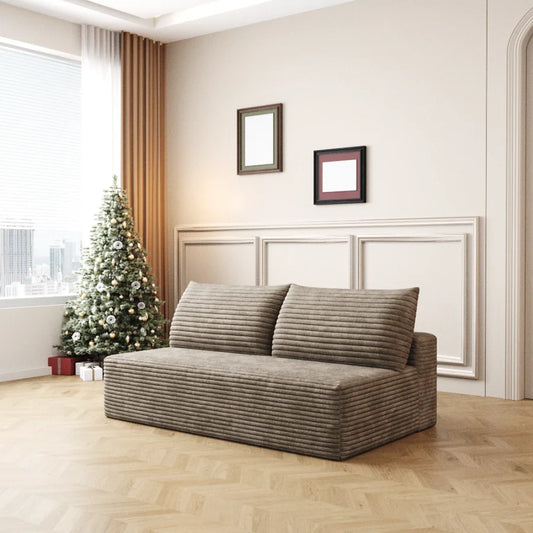 Cloud Sectional Couch, Modern Modular Sofa with Deep Seat, Upholstered Couches for Living Room Bedroom, No Assembly Required, C