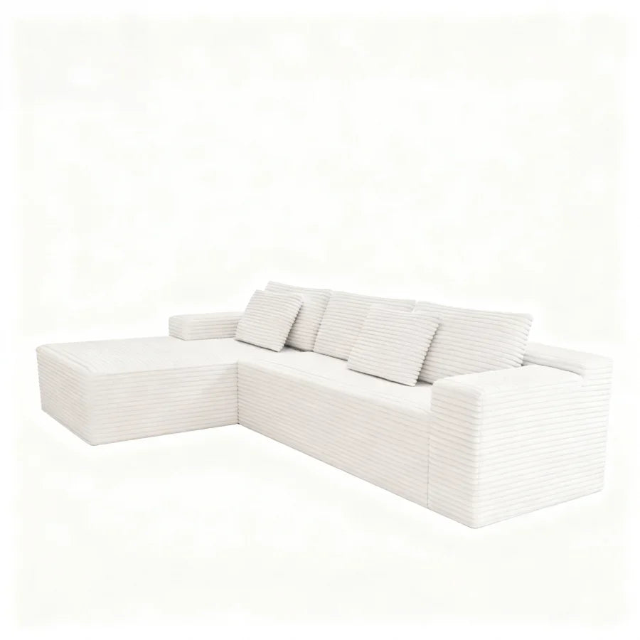 104.3*68.9"Modular sectional sofa seat, Upholstered compressed couch for living room, Bedroom, Apartment, No assembly required,