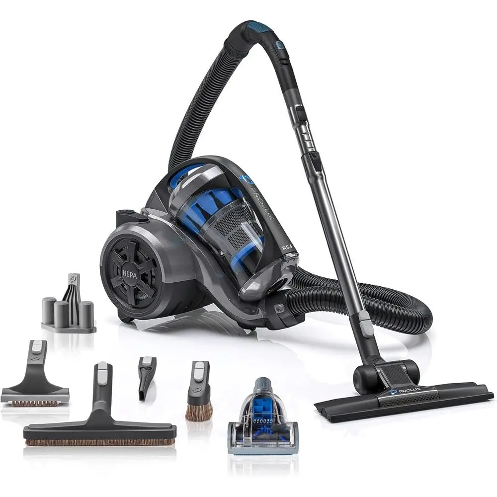RS4 BaglCanister Vacuum, Lightweight with Dual HEPA iltration, 25 oot Retractable Cord, Wand, tile or Wood loor, Carpet, Home, O