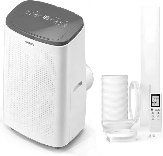 TACKVIEW 14000 BTU Portable Air Conditioner | 3-in-1 Cooling, Dehumidifier & Fan AC Unit with Remote Control for Bedroom Living Room Garage Rooms Up to 750 Sq.Ft
