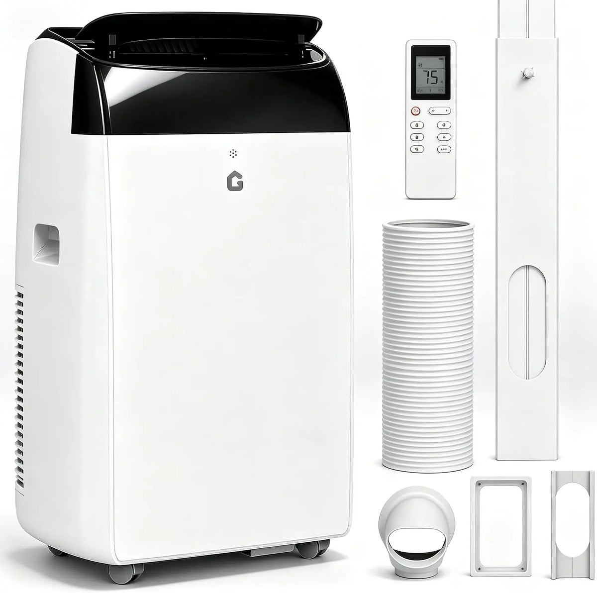 Tacleekii 12000 BTU Air Conditioner 3-in-1 AC Unit, Cools 550 Sq.Ft Portable AC with Cooling, Fan for Bedroom Home Office