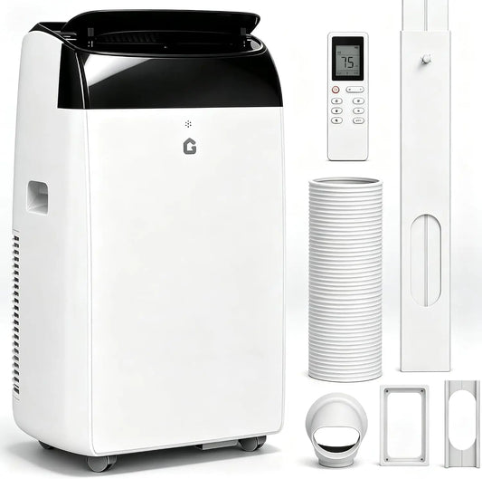 Tacleekii 12000 BTU Air Conditioner 3-in-1 AC Unit, Cools 550 Sq.Ft Portable AC with Cooling, Fan for Bedroom Home Office