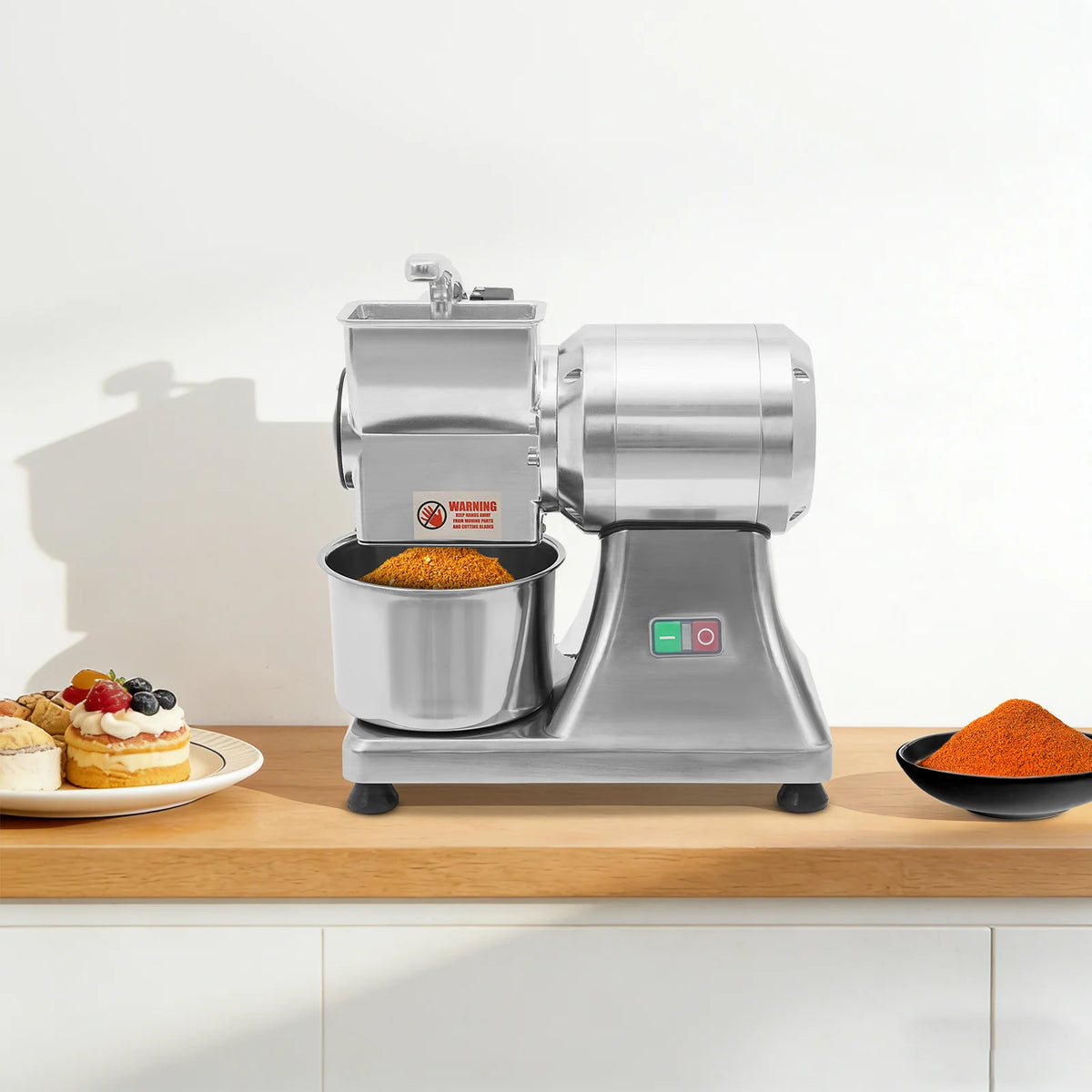 Electric Cheese Grating Machine Chocolate Chili Food Grating Machine Cheese Grinder Food Prep Machine for Canteen Coffee Shop Dessert Store
