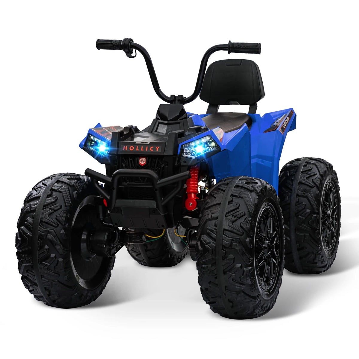 24V Kids Electric ATV 2 Seater 4WD Ride On Quad, 800W 4 Motor All Terrain Toy Car, Suspension, 5 MPH, Dual 12V 7Ah Batteries